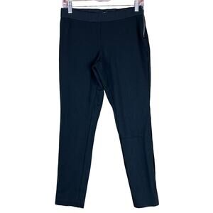 J Crew Womens Pants Black Ankle Cropped Mercantile Side Zip Leggings Stretch 8